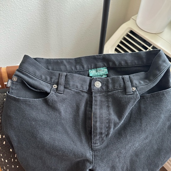 Lauren Jeans CO. Classic Black Straight Leg Jeans - Picture 6 of 11